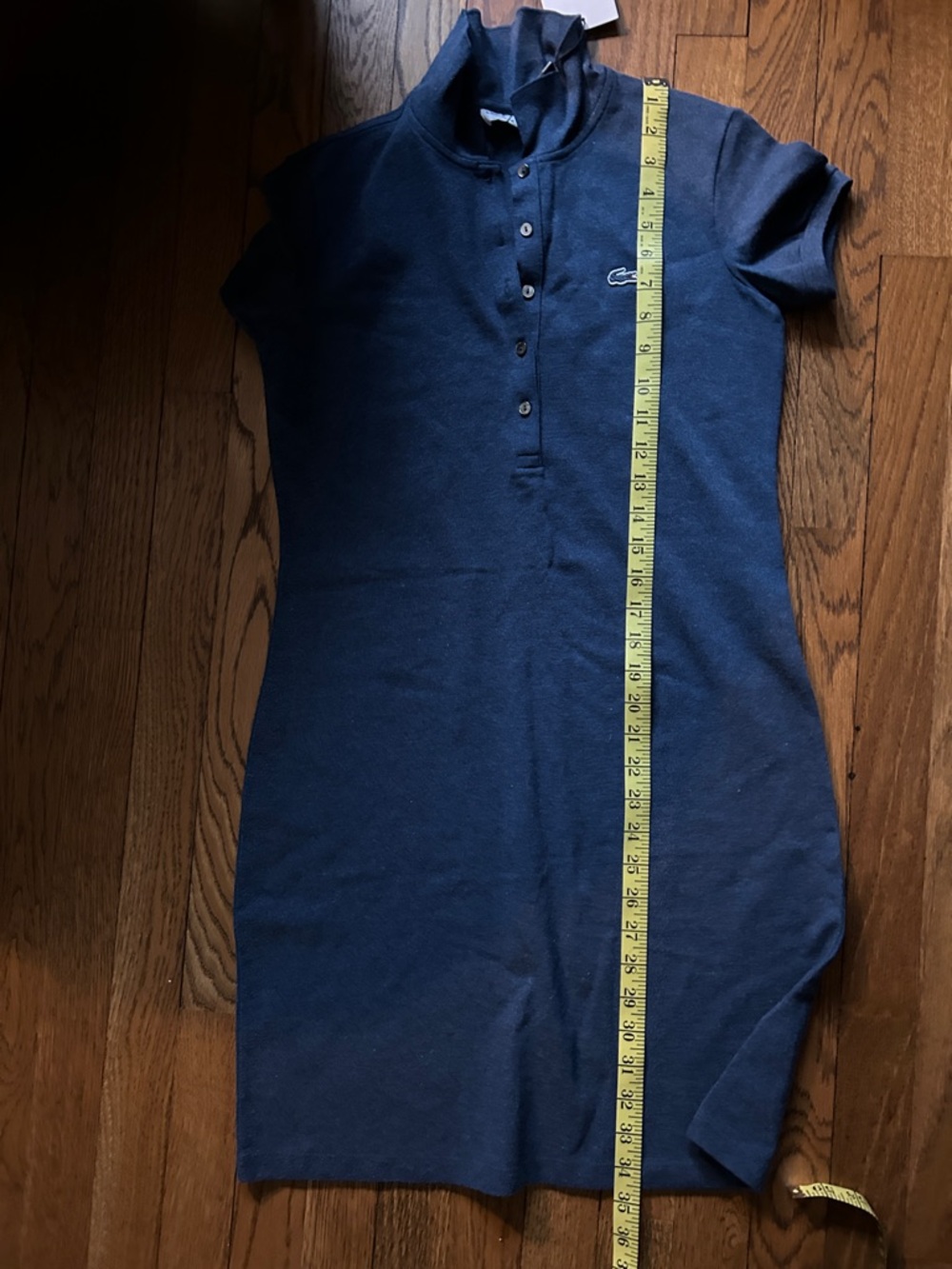 NWT Lacoste Slim Navy Short-Sleeve Polo Mini Dress -S2 - Picture 7 of 7